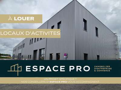A louer locaux neufs 1600m² divisibles Ouest Caen