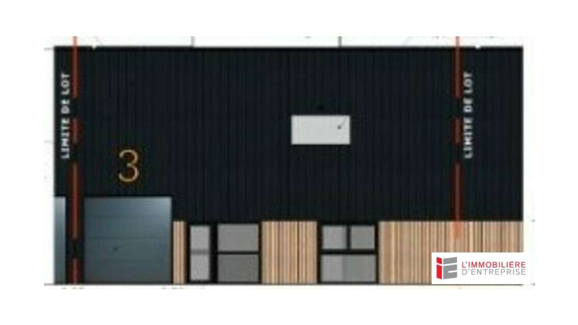 Cellule d'activité 228m² à louer à Goven