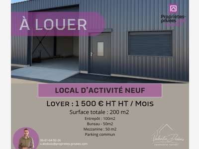 A louer local neuf 150m² secteur Carcassonne Est