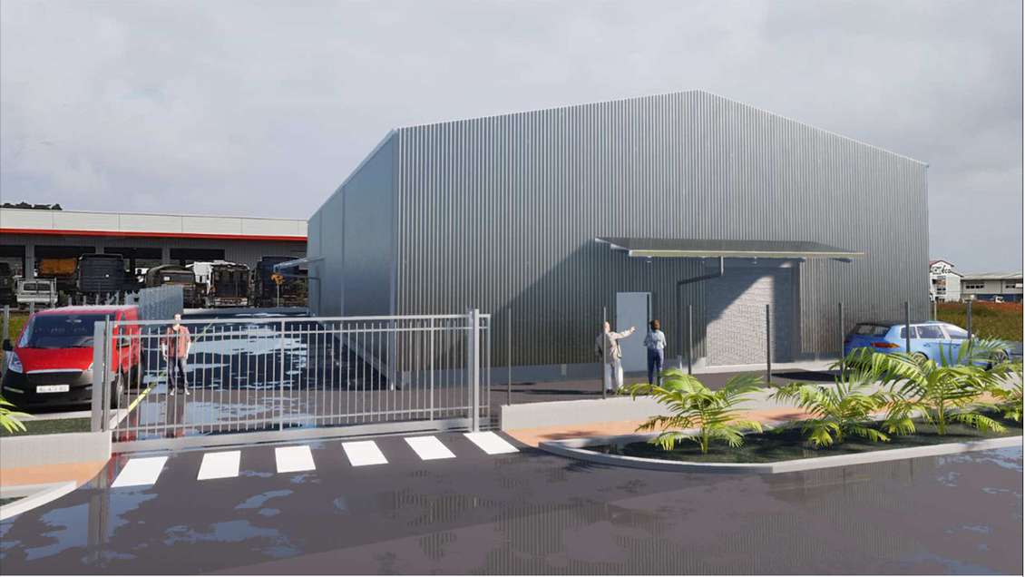 A louer entrepôt 514m² à Cayenne ZA Collery
