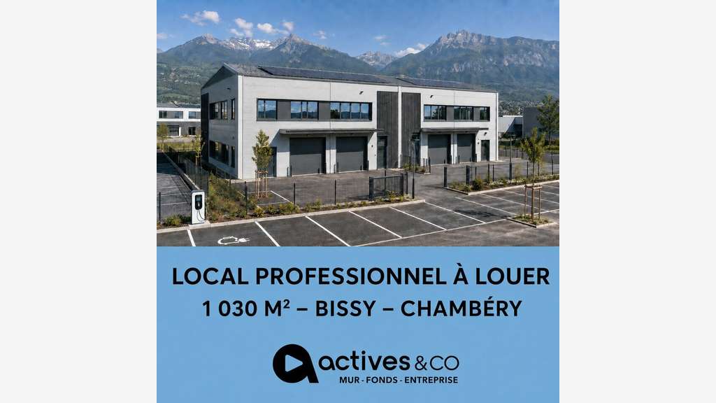 A louer local 1070m² neuf à Chambéry ZI de Bissy