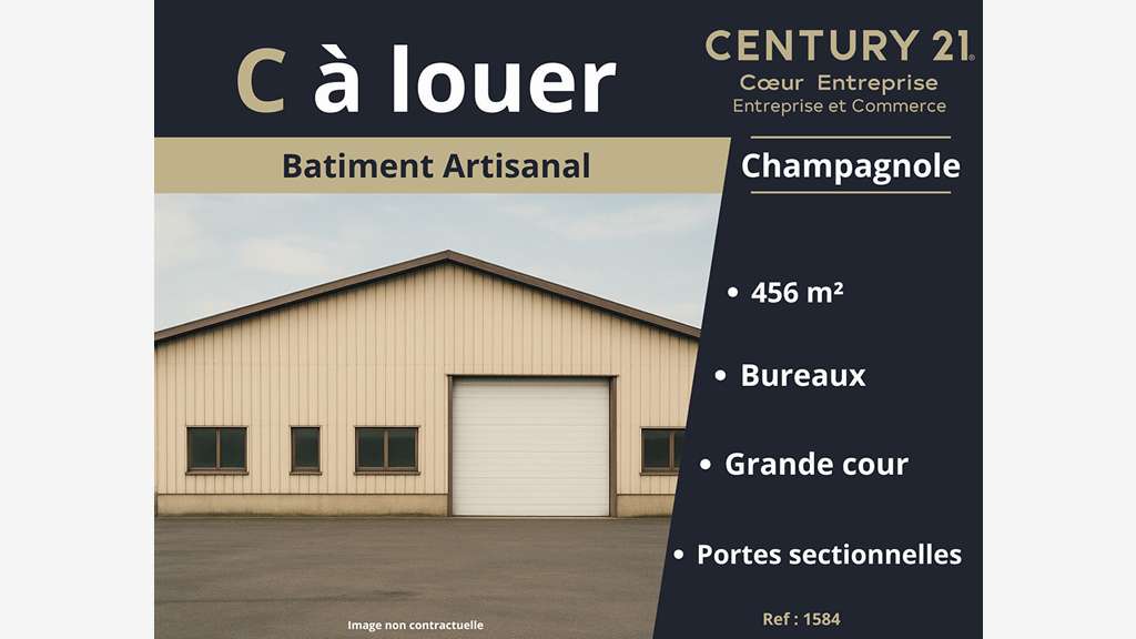 A louer local d'activité 456m² à Champagnole 