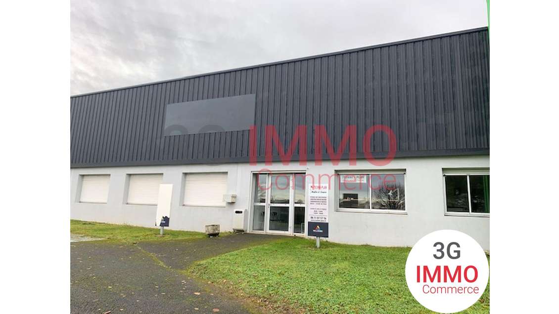 A louer entrepôt 1200m² avec bureaux à Chauray