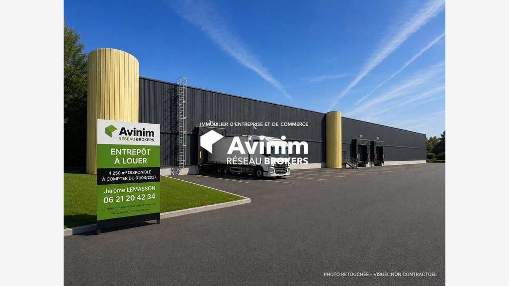 A louer entrepôt logistique et bureaux à Chauray