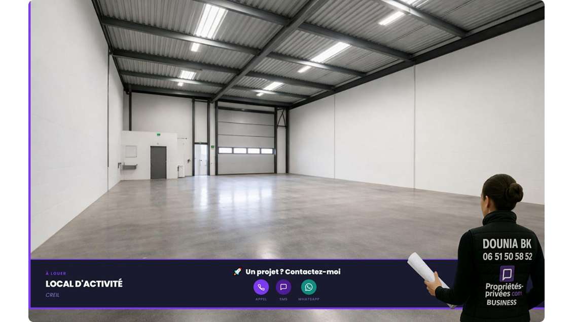Local d'activité 240m² à louer à Creil