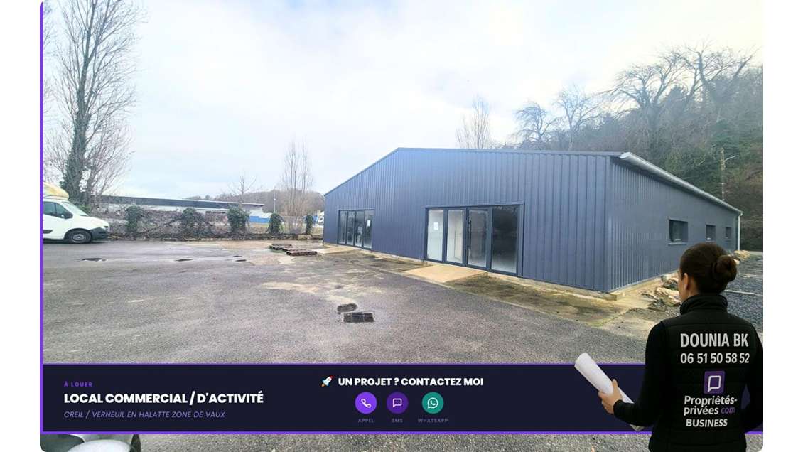 LOCAL COMMERCIAL / D'ACTIVITÉ 200 m² (extensible 4