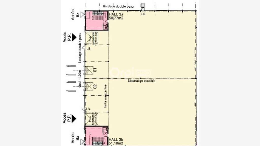 Location local activité de 1128m² empl N°1 Décines