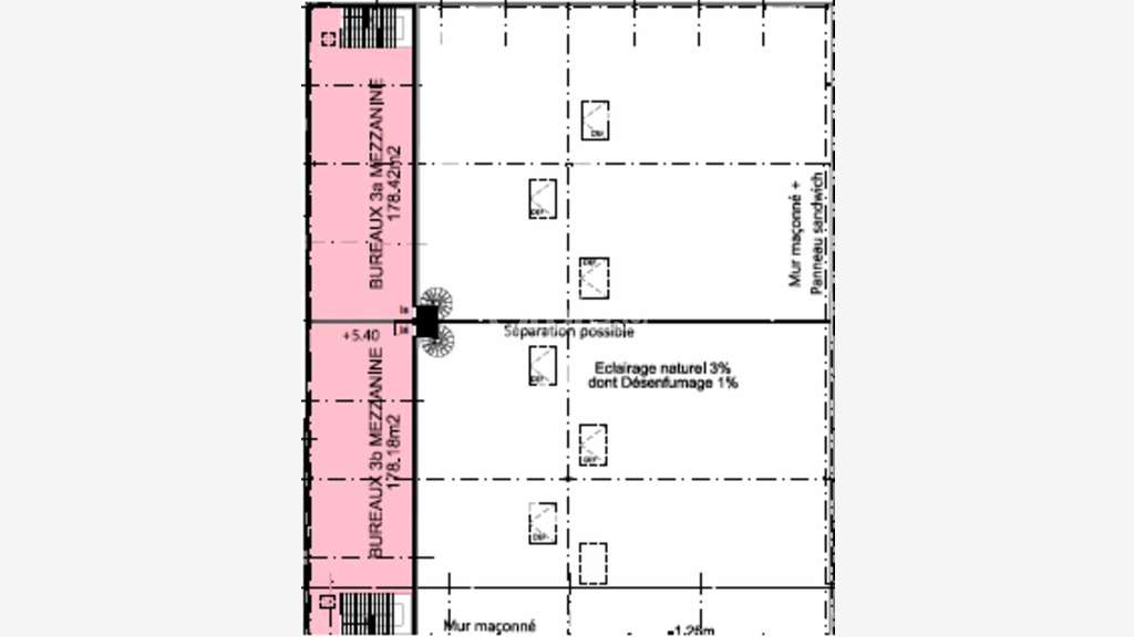 Location local activité de 1128m² empl N°1 Décines