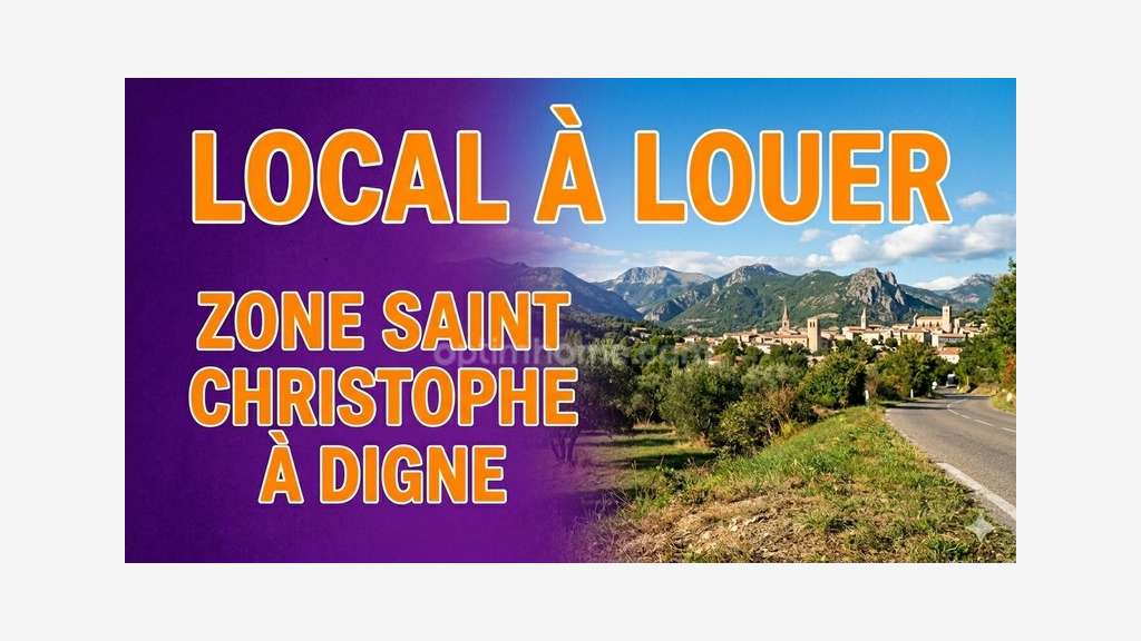 Local 480m² à louer Zone Saint Christophe à Digne