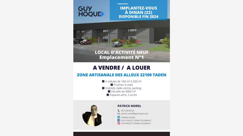 Local commercial / d'activité / bureaux Dinan 