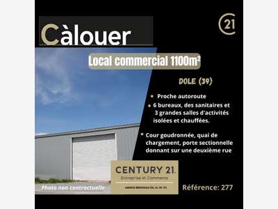 A louer local d'activité bureaux de 1100m² à Dole