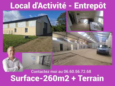 A louer local d'activité 260m² secteur Est Dreux