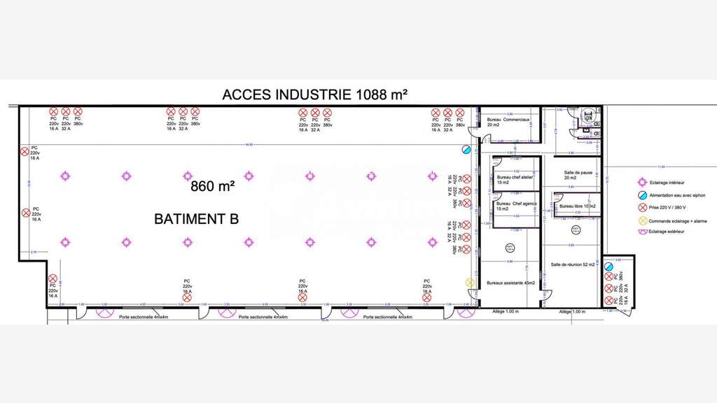 A LOUER GONESSE 1316 M² D'ENTREPOT