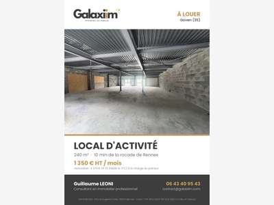 Entrepôt neuf de 240 m² avec 2 portes s