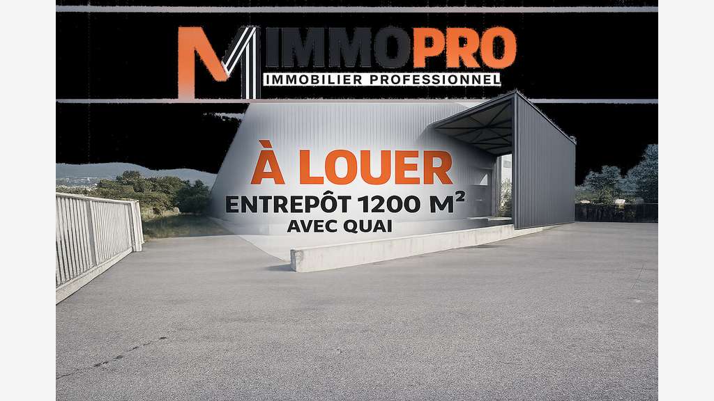 À LOUER ENTREPÔT LOGISTIQUE 1 200 m² GRASSE