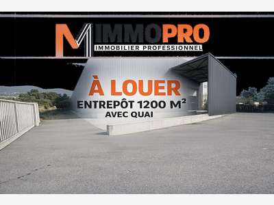 À LOUER ENTREPÔT LOGISTIQUE 1 200 m² GRASSE