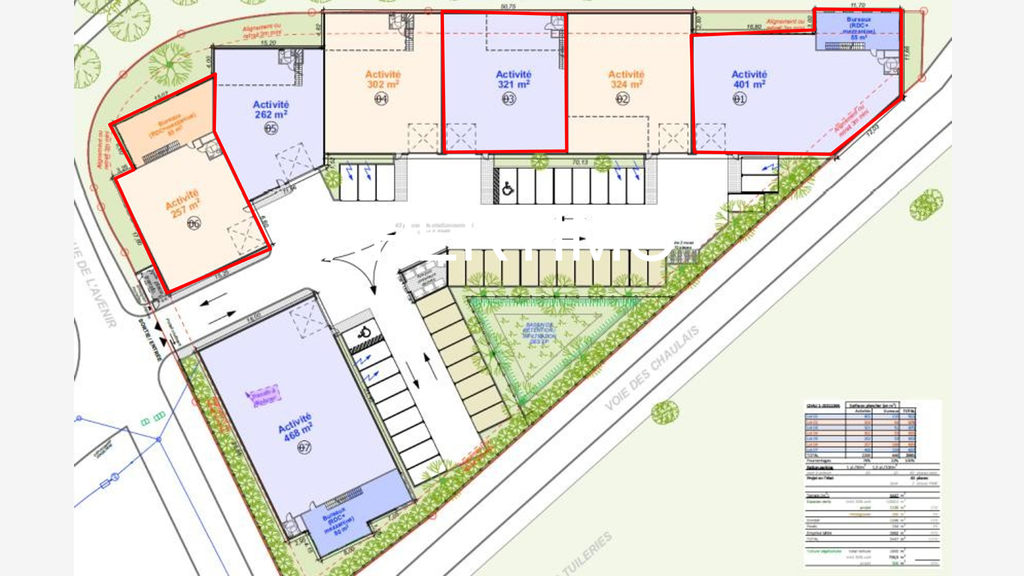 Loue 3 cellules d'activité 300 à 1 317m² Grigny