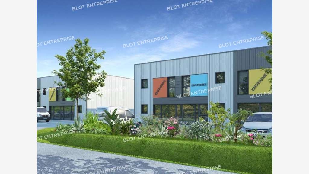A louer cellule 158m² à Guérande ZA Villejames