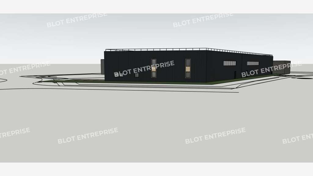 A louer locaux d'activités neufs 600m² à Guidel