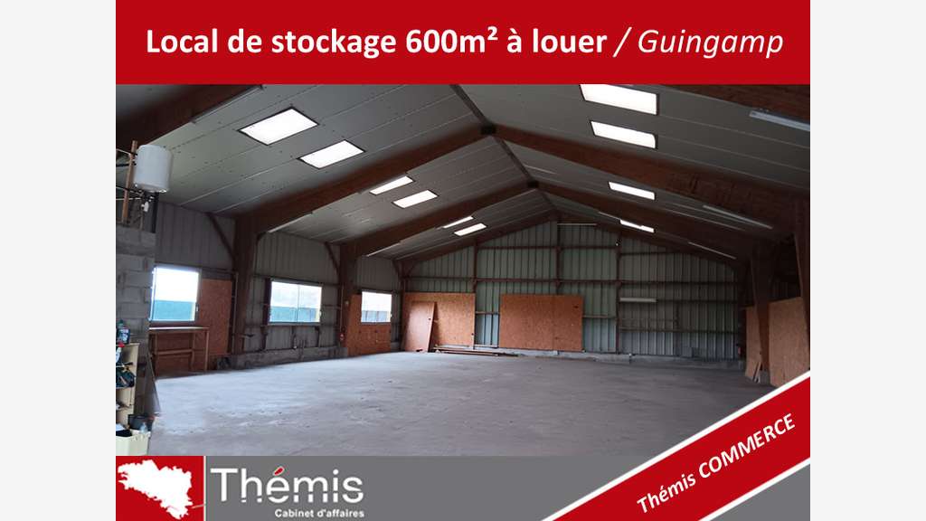 Bâtiment artisanal 600m² à louer secteur Guingamp