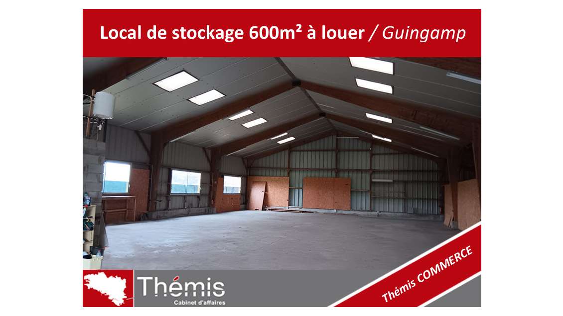Bâtiment artisanal 600m² à louer secteur Guingamp