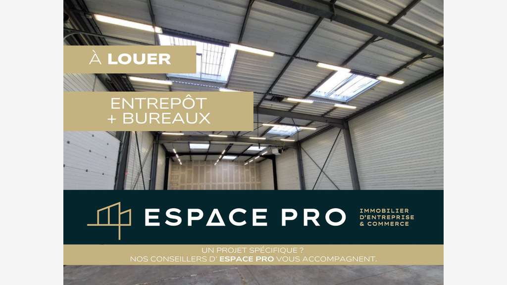 A louer local d'activité de 653m² dynamique à Caen