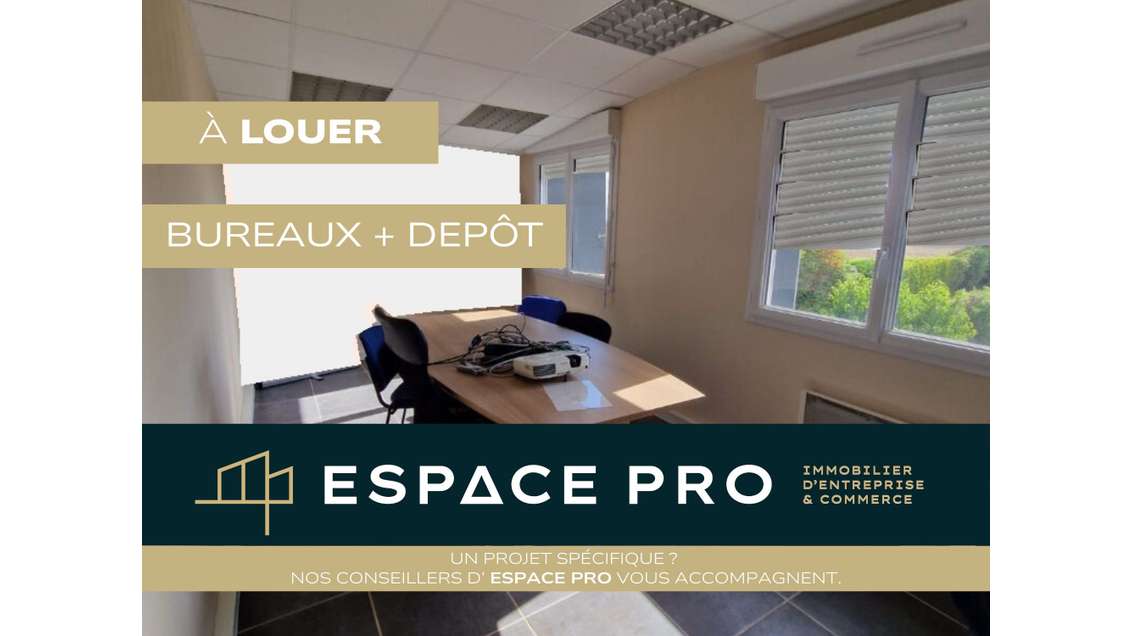 A louer bureaux avec dépôt à Ifs au Sud de Caen