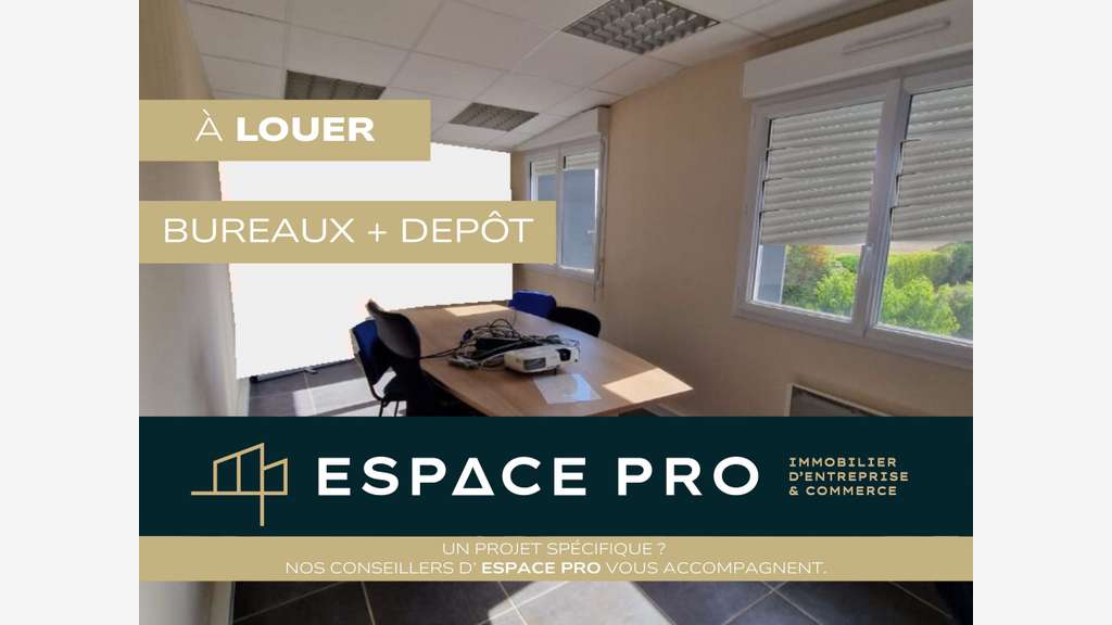 A louer bureaux avec dépôt au Sud de Caen  