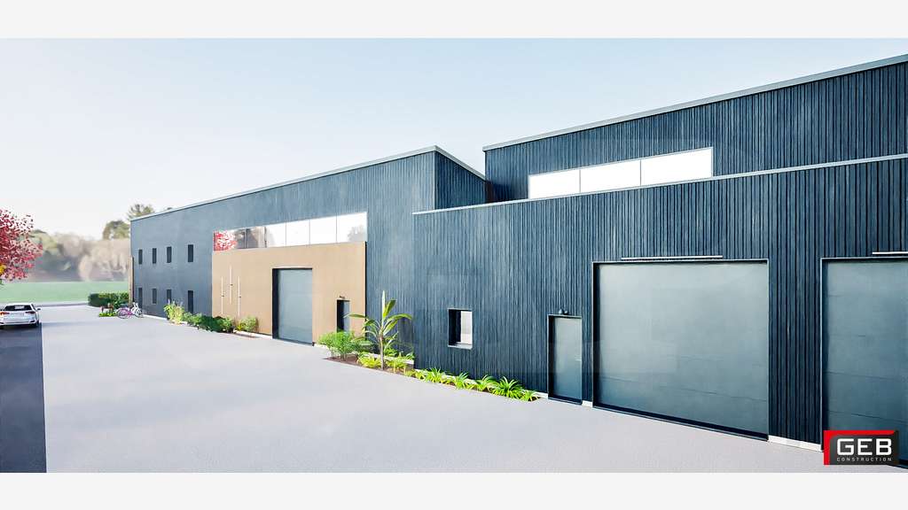 Loue cellule activités neuves 250m² à la Bouëxière