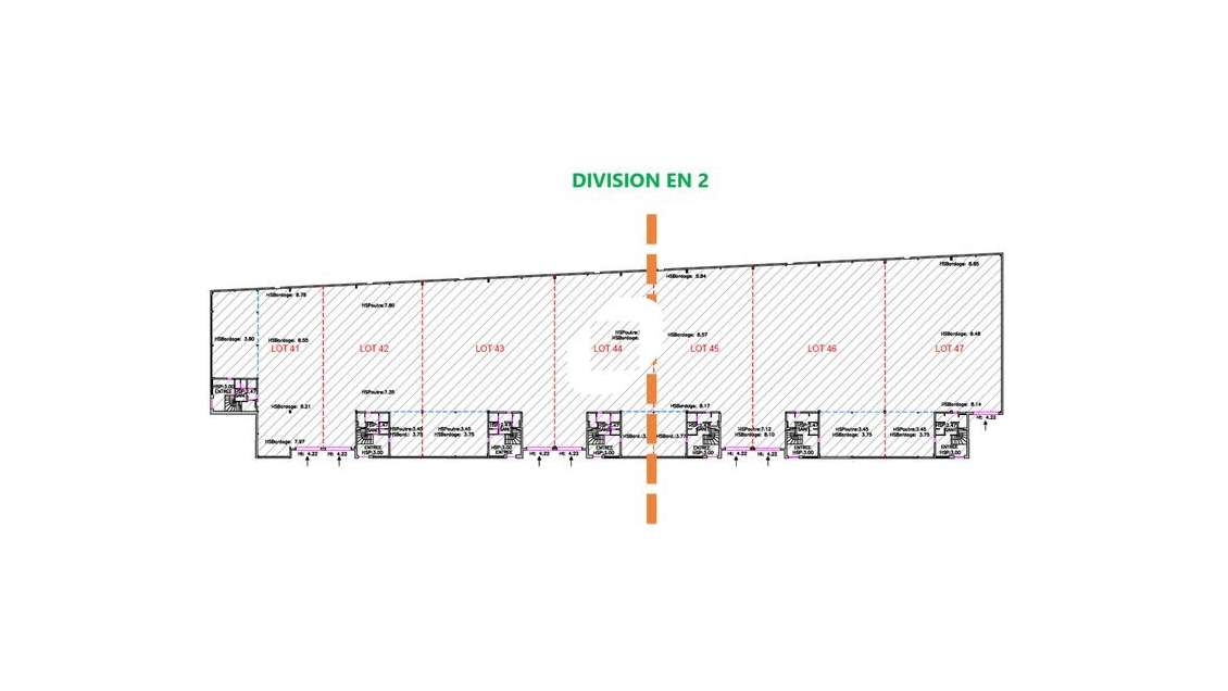 A louer Local d'activité 2446m² La courneuve