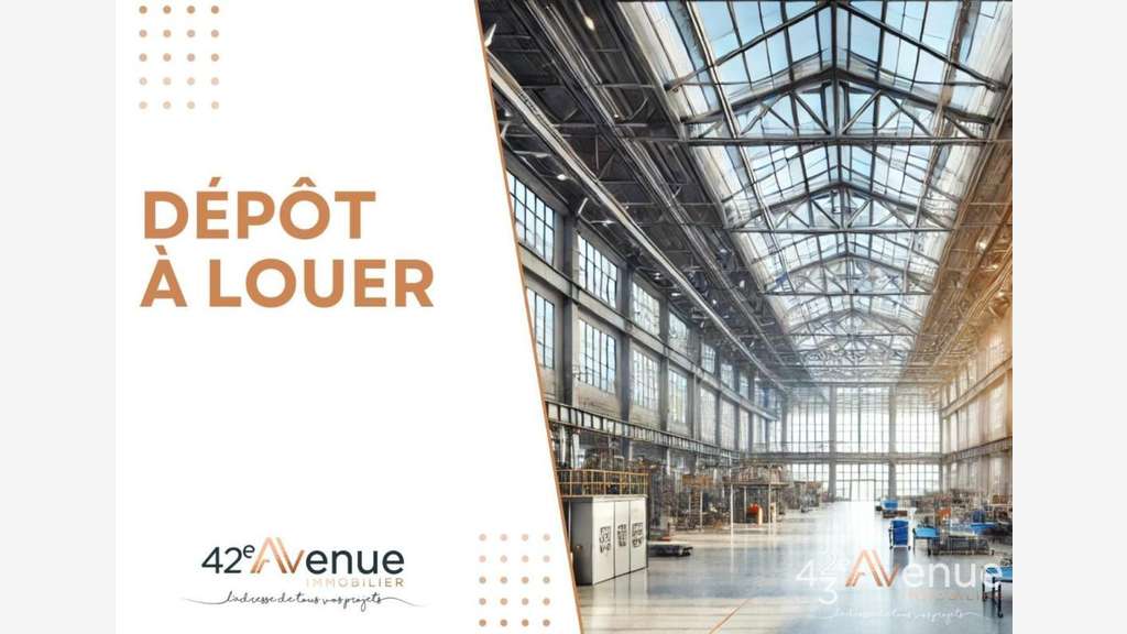 A louer dépôt 175m² sur 283m² La Ricamarie