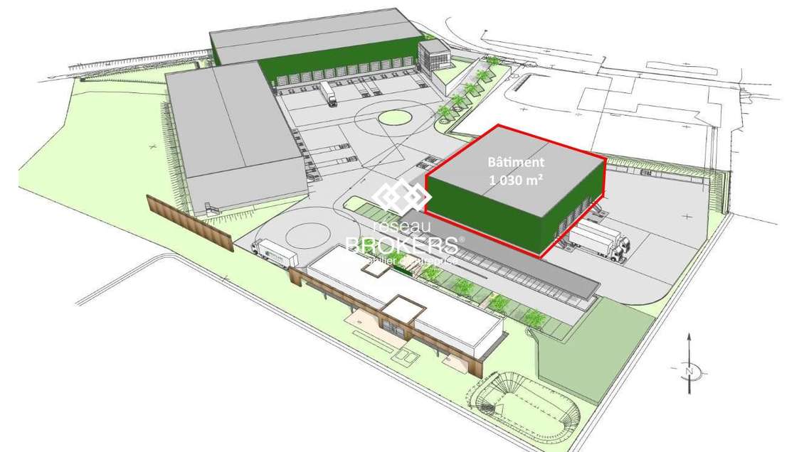 A louer entrepôt logistique 1030m² La Roche/Yon