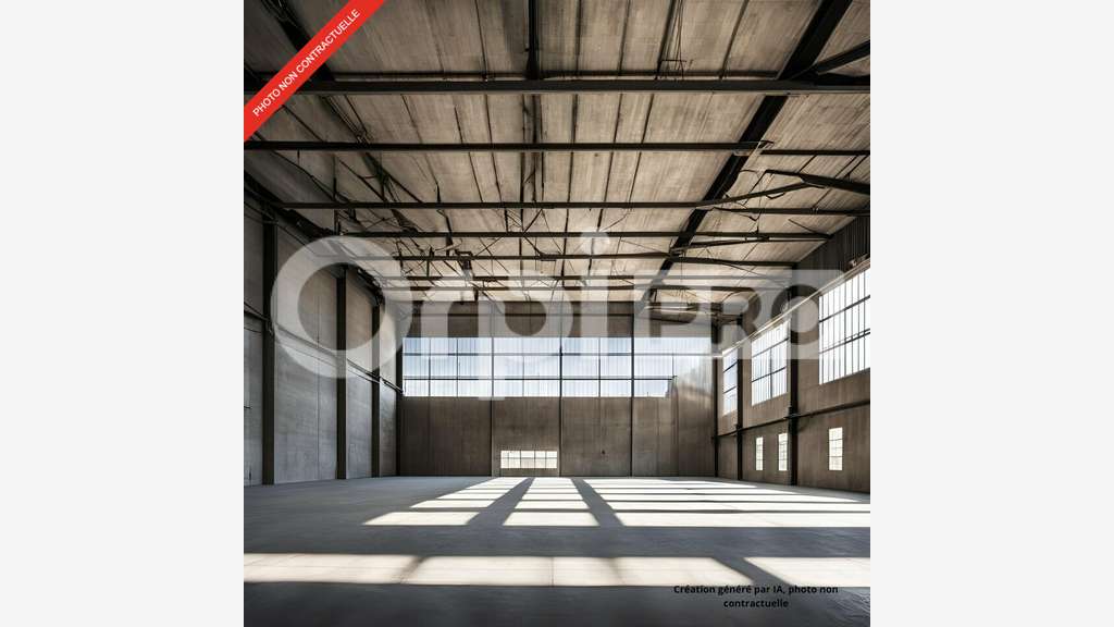 A Louer entrepôt brut de béton 100m² à La Turballe