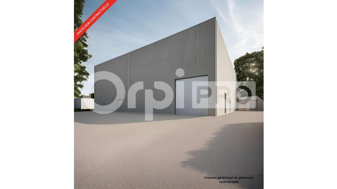 A Louer entrepôt brut de béton 100m² à La Turballe