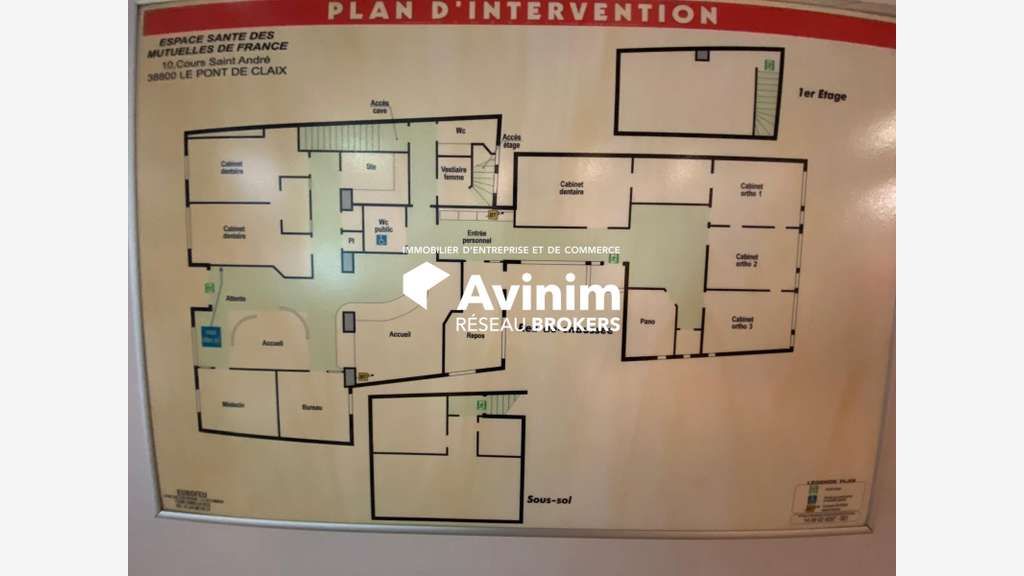 A louer bâtiment médical de 274m² au Pont-de-Claix
