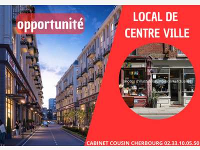 A louer local commercial 240m² Les Pieux Costils
