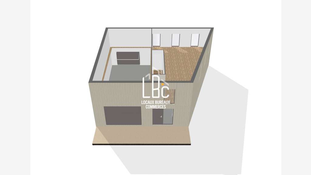 Local d'activité à louer 169m² aux Sorinières 