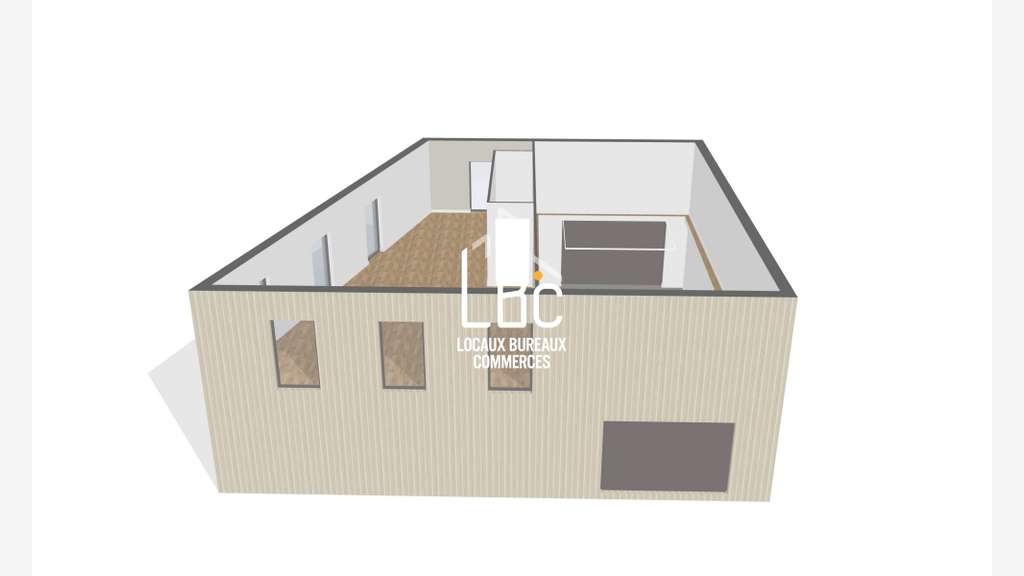 Local d'activité à louer 169m² aux Sorinières 