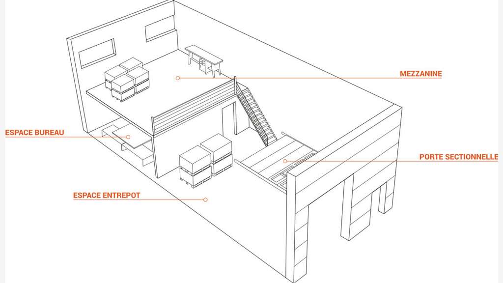 Location local d'activités de 150 m² – Dijon