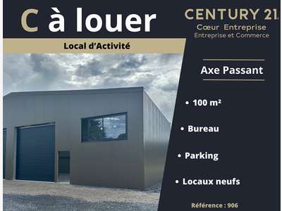 Loue local activité 100m² à 15 min Lons Le Saunier