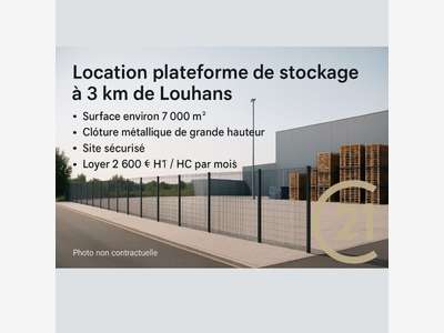 Location plateforme de stockage 7000m² à Louhans 