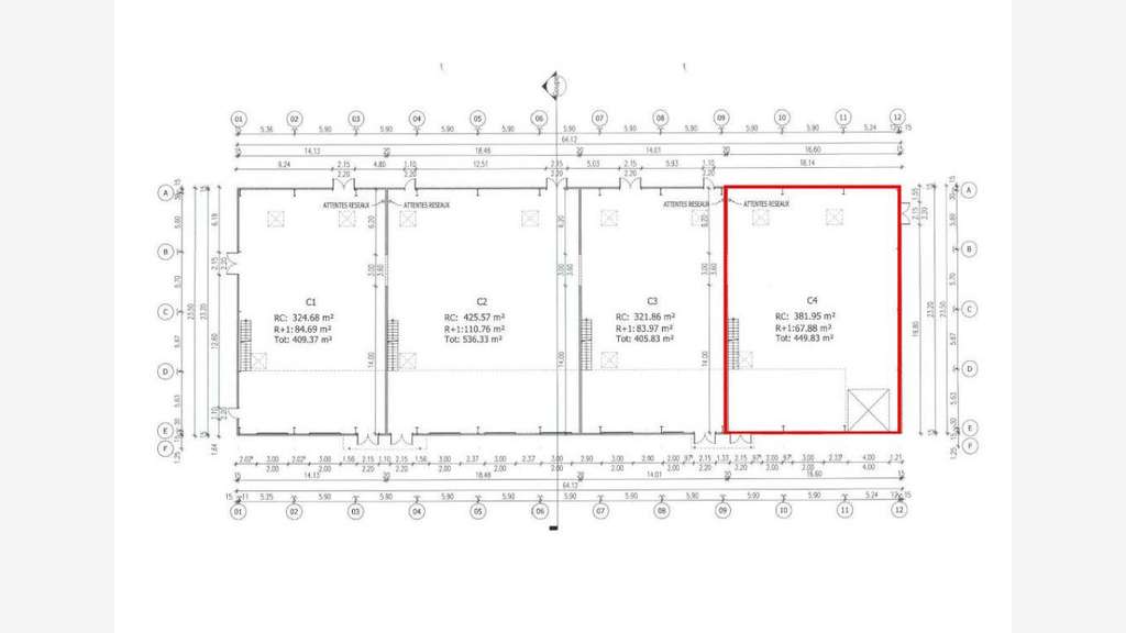 A louer local 450m² en zone commerciale à Maîche