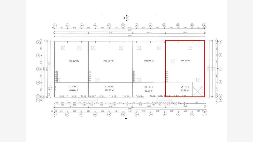 A louer local 450m² en zone commerciale à Maîche