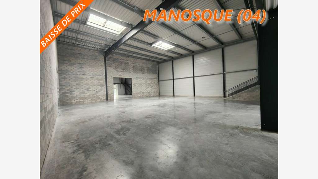 Cellule activité neuve 1038m² à louer à Manosque