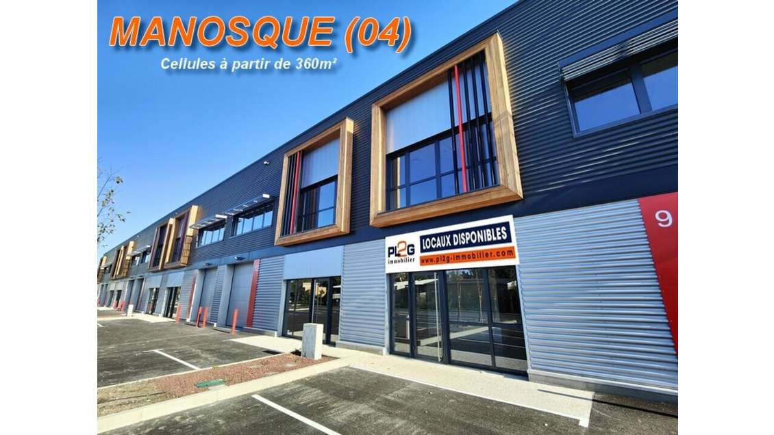 Locaux neufs 365m² à louer à Manosque A51 / D907