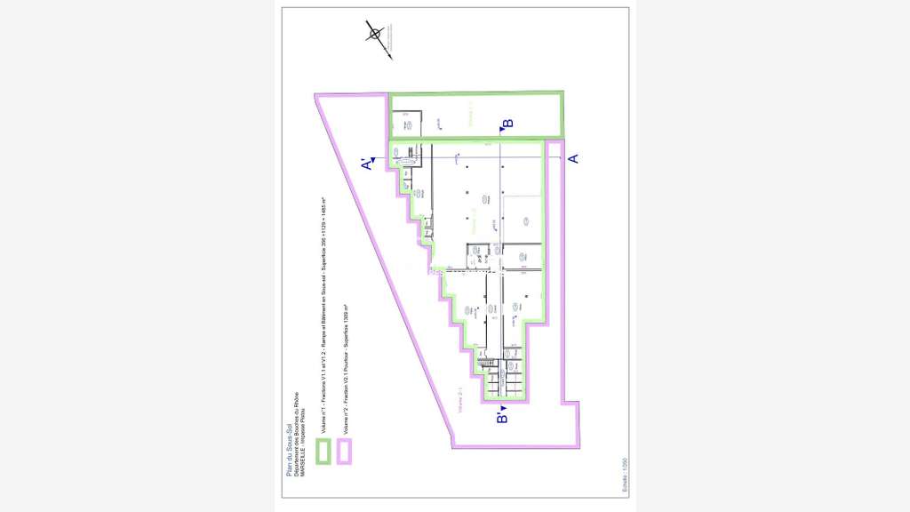 A louer grand entrepôt 1129m² à Marseille 9eme