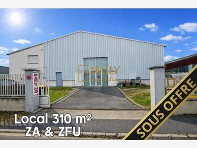 A louer local de 310m² sur 450m² en za ZFU à Meaux