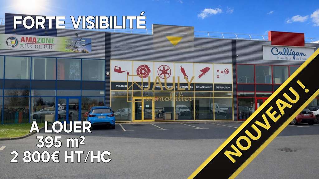 Loue local d'activité 395m² forte visibilité Meaux