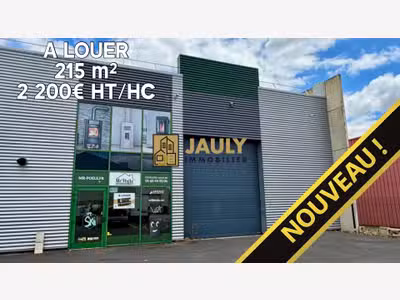 A louer local d'activité de 215m² en ZI Nord Meaux
