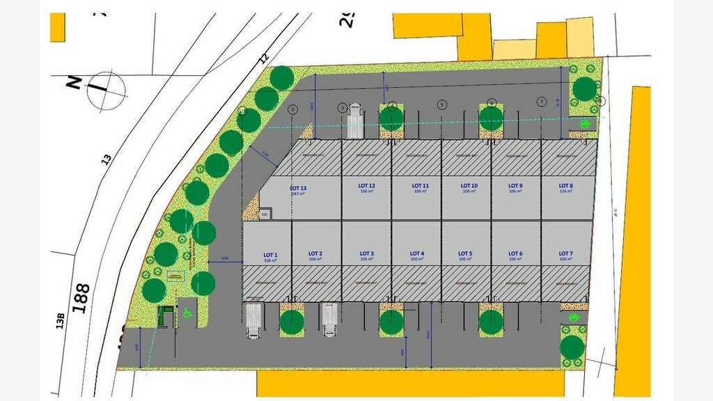 A louer local d'activité neuf 154m² à Mions